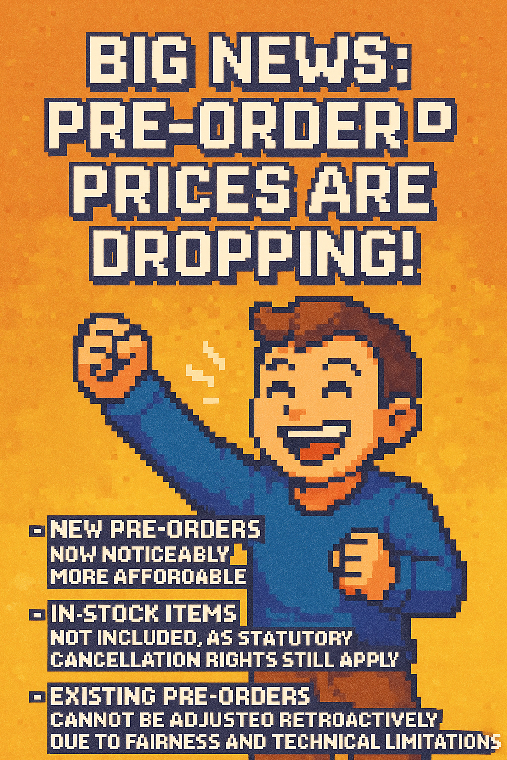 🎉 Big News: Pre-Order Prices Are Dropping!