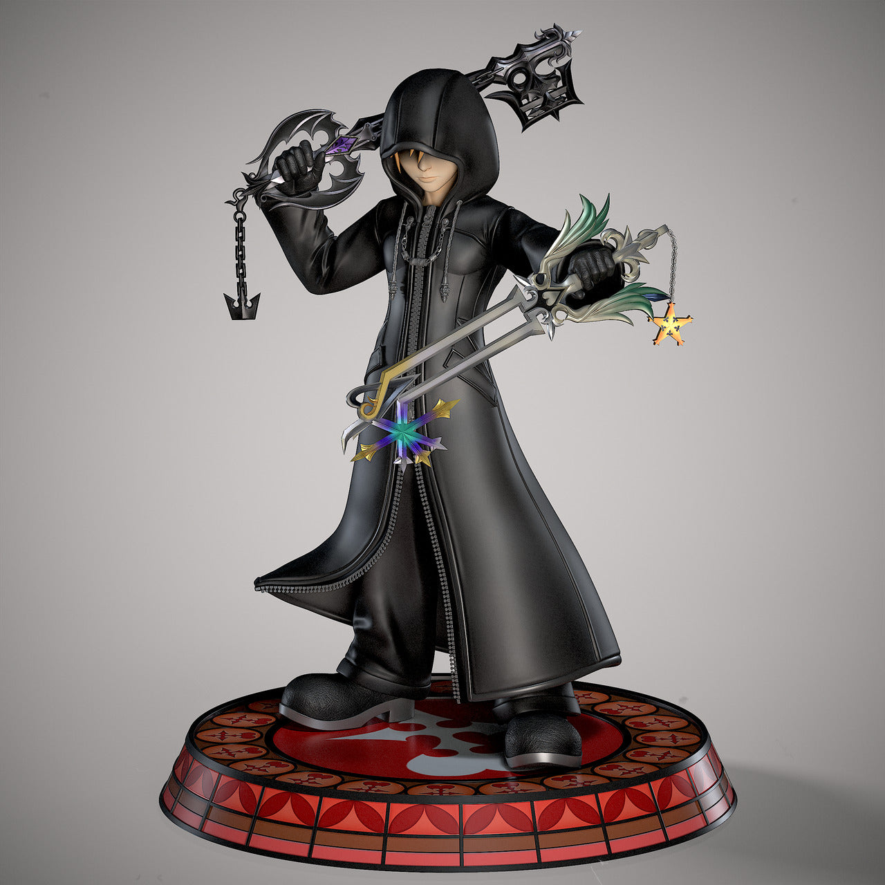 Kingdom Hearts II - Roxas | Resin Statue | by BlackSwan Collectibles Studio