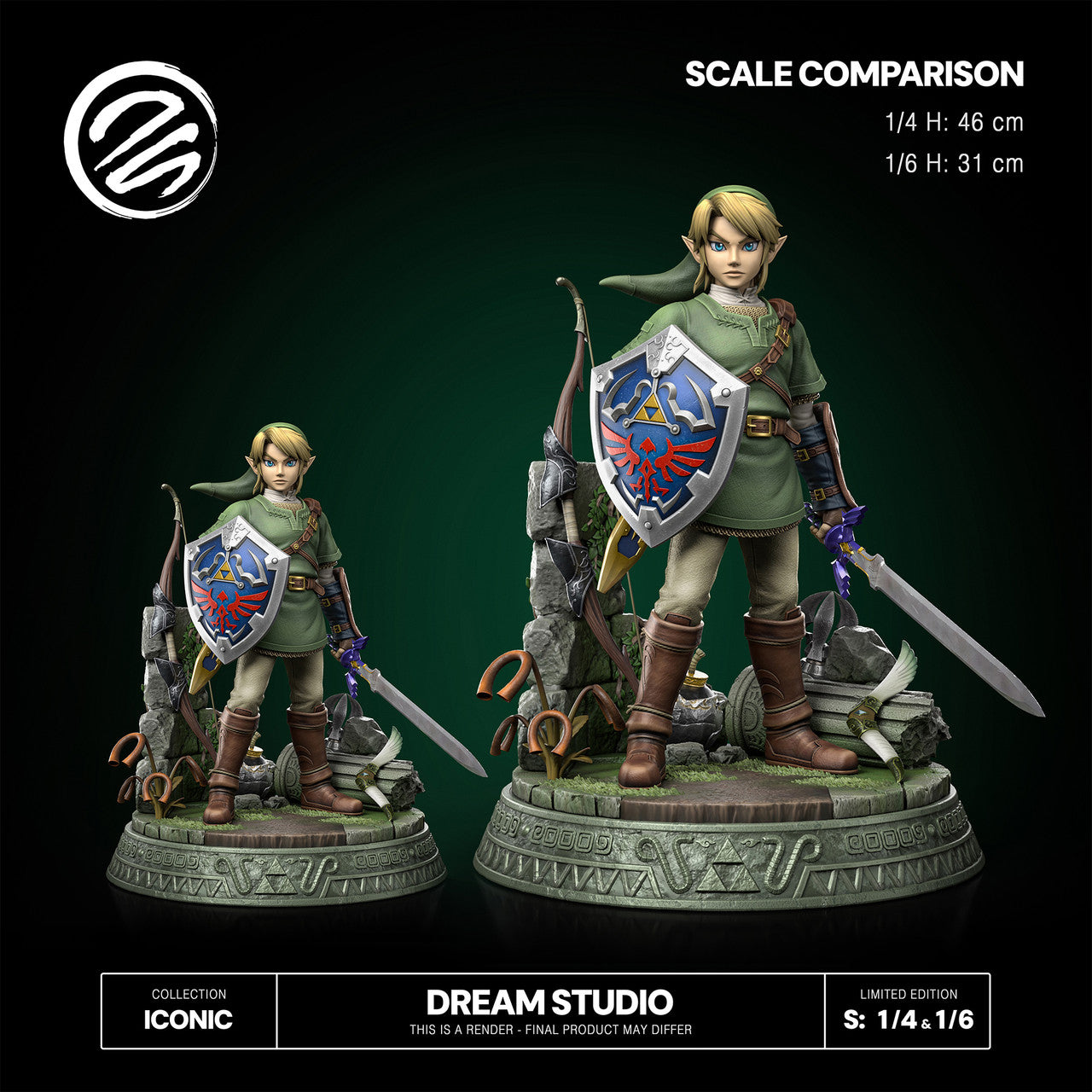Legend of Zelda - Link | 1:4/1:6 Resin Statue | by Dream Studio