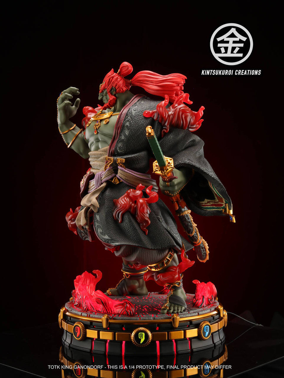 Legend of Zelda - King Ganondorf TOTK | 1:4 Resin Statue | by Kintsukuroi Creations Studio