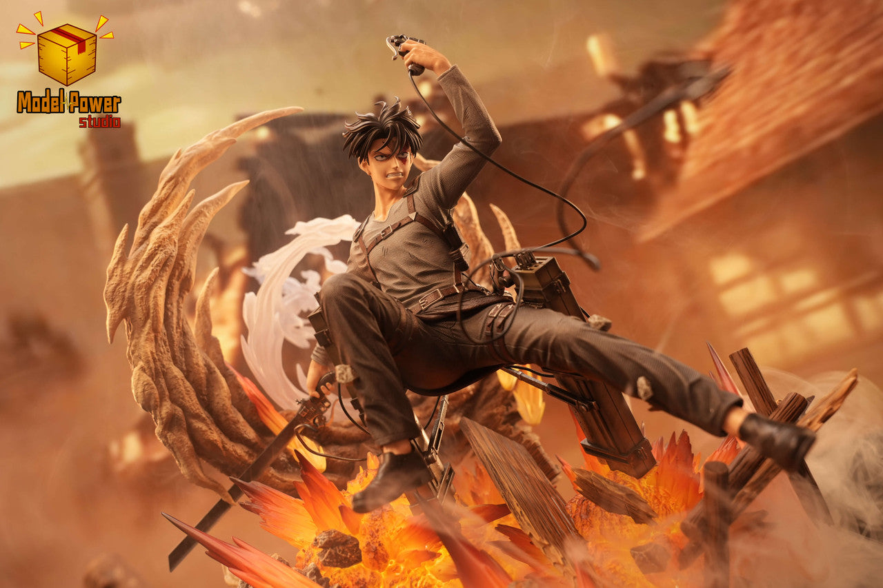 Attack on Titan - Levi Ackerman Urban Warfare | Resin Statue | by Model Power Studio