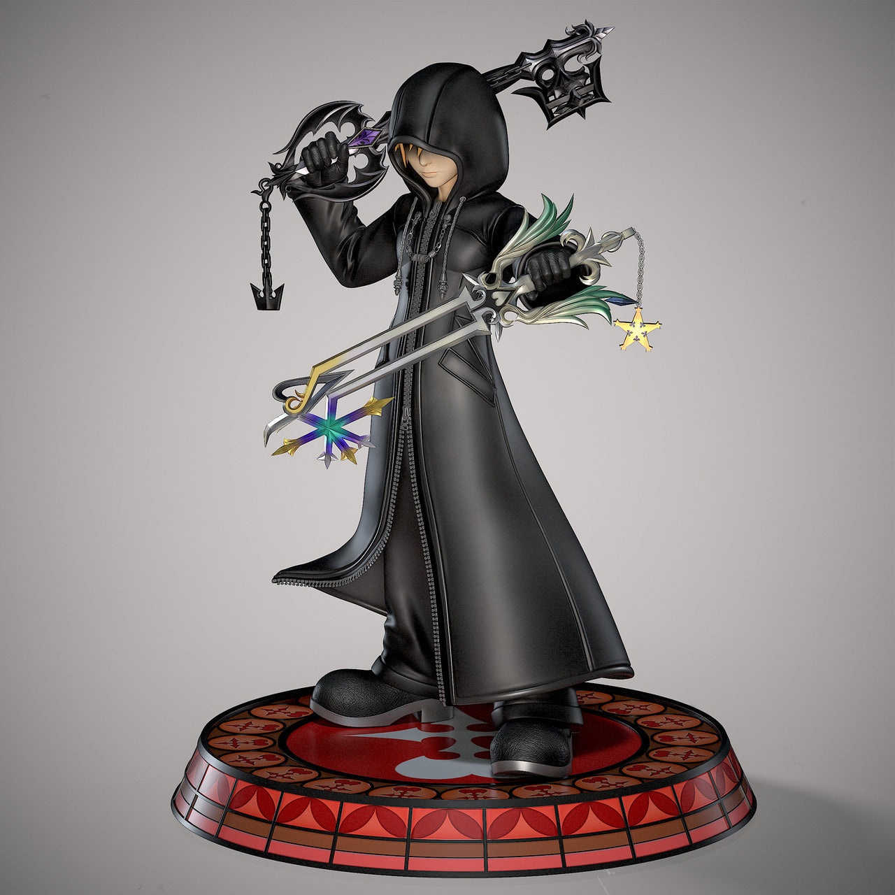Kingdom Hearts II - Roxas | Resin Statue | by BlackSwan Collectibles Studio