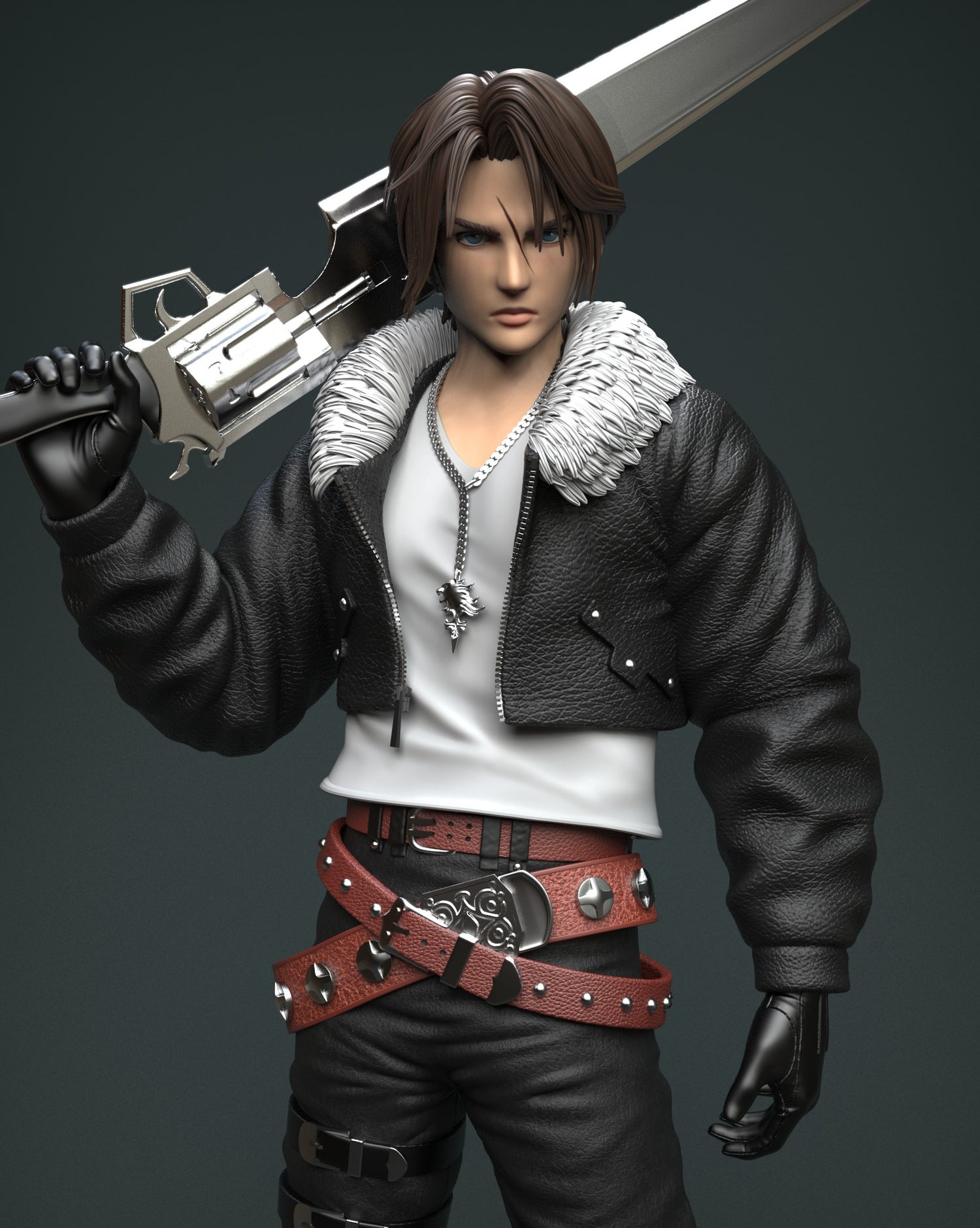 Final Fantasy - Squall | 1:4 Resin Statue | by Solar Studio