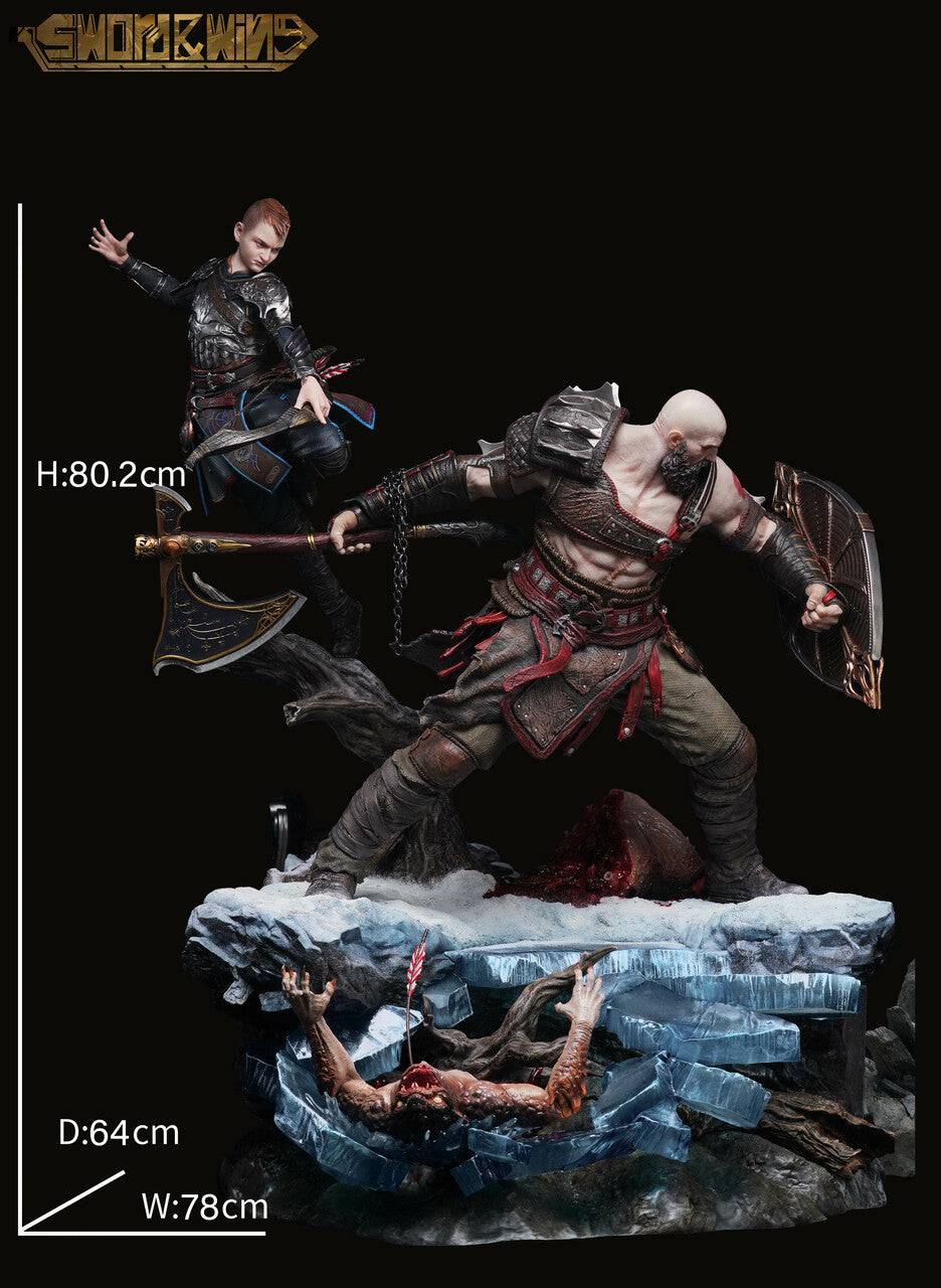 God of War - Atreus & Kratos | 1:4 Resin Statue | von Sword & Wing Studio