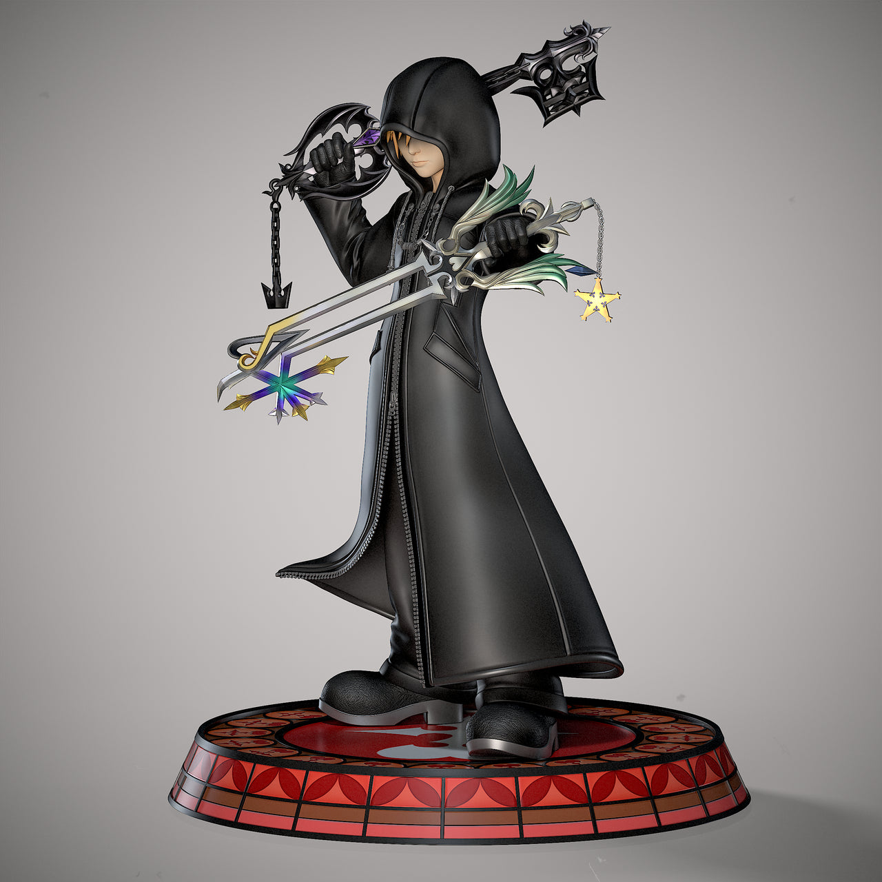 Kingdom Hearts II - Roxas | Resin Statue | by BlackSwan Collectibles Studio