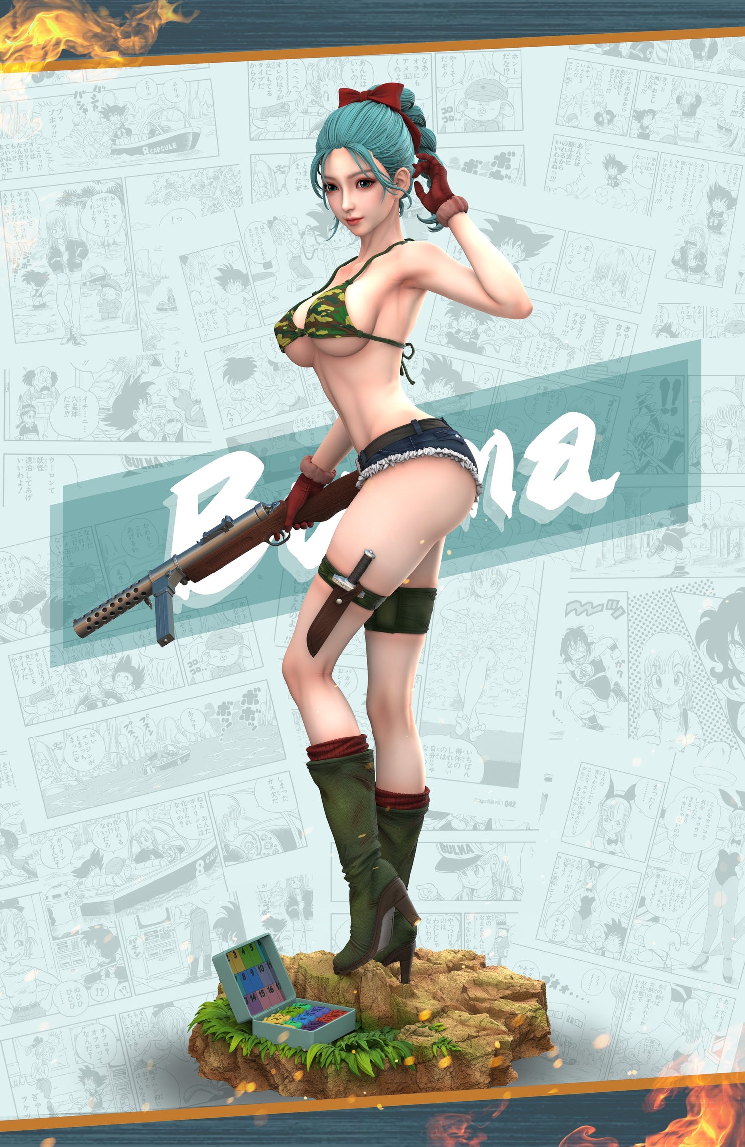 Dragon Ball - Bulma | 1:4 Resin Statue | von Hunter Fan Studio