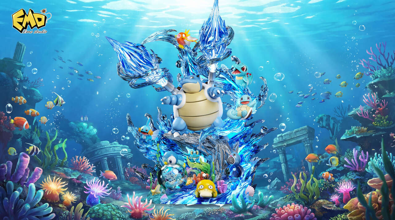 Pokémon - Water type Pokemon Group | Resin Statue | by EMO Studio