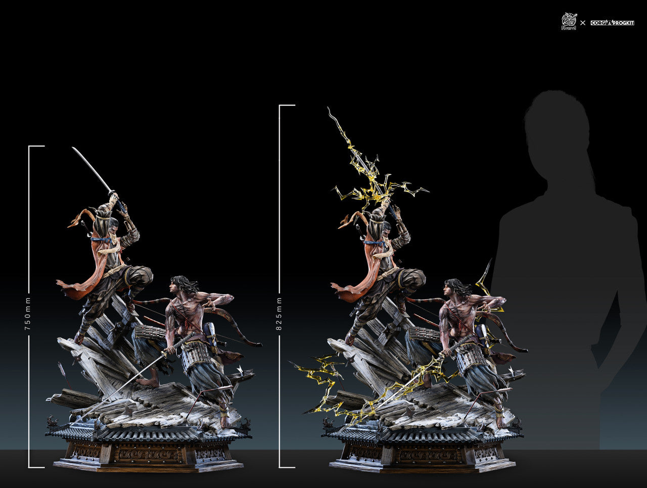 Sekiro: Shadows Die Twice - Sekiro vs. Genichiro Ashina | 1:6 Resin Statue | von Bard x CorgiProGKit Studios