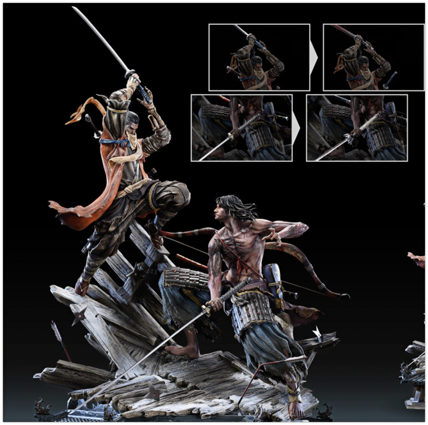 Sekiro: Shadows Die Twice - Sekiro vs. Genichiro Ashina | 1:6 Resin Statue | von Bard x CorgiProGKit Studios