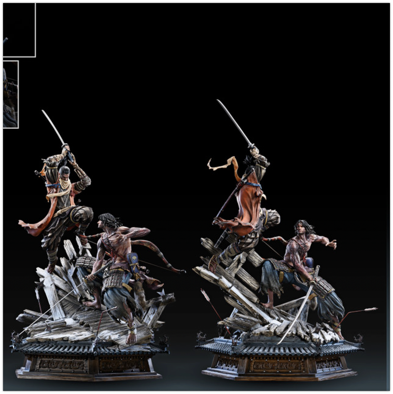 Sekiro: Shadows Die Twice - Sekiro vs. Genichiro Ashina | 1:6 Resin Statue | von Bard x CorgiProGKit Studios