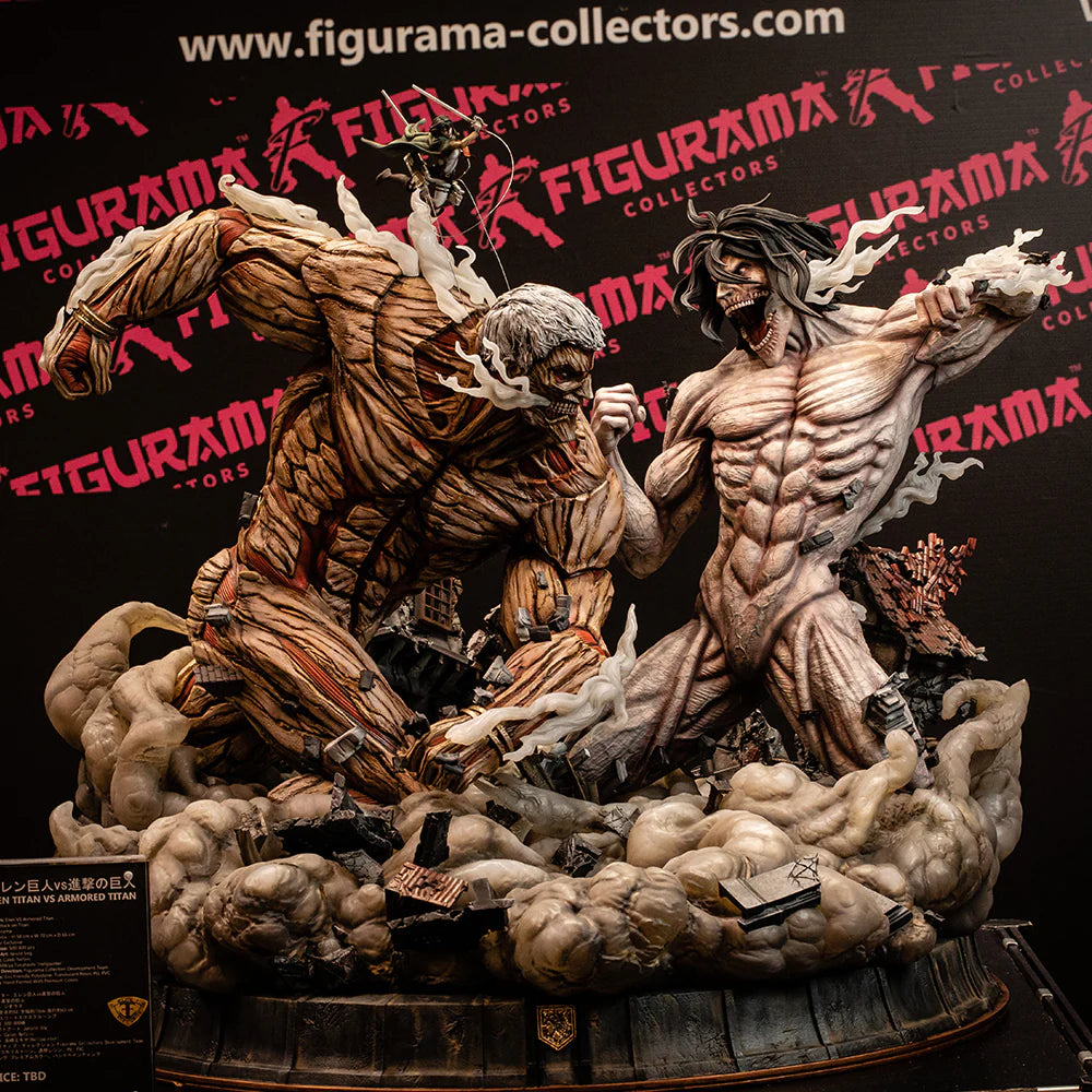Attack on Titan - Armored vs. Attack Titan | Resin Statue | by Figurama