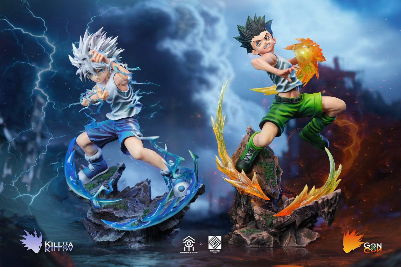 Hunter × Hunter Killua Zoldyck Gon Freecss Resin Statue by