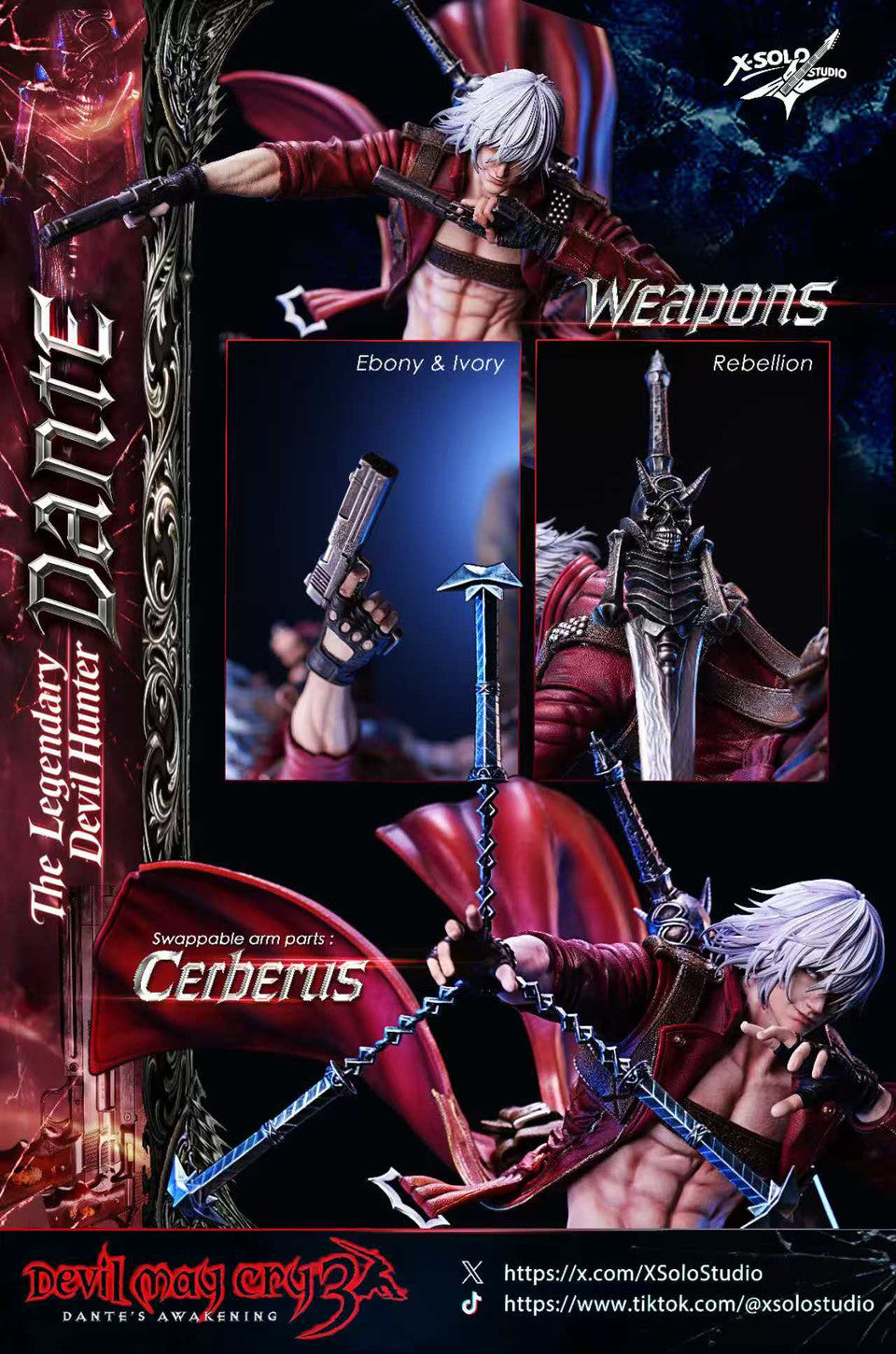 Devil May Cry - Dante | Resin Statue | by X-Solo Studio