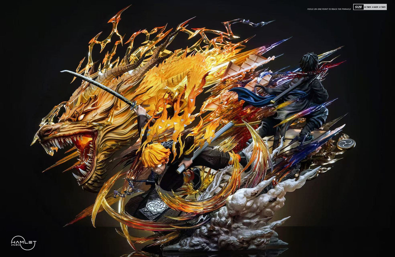 Demon Slayer - Flaming Thunder God Zenitsu Agatsuma | 1:5 Resin Statue | by Hamlet Studio