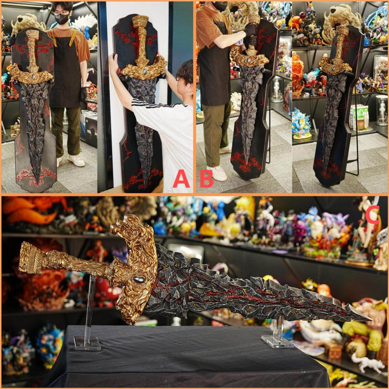 Elden Ring - Maliketh's Black Blade | Resin Statue | by Panda Studio