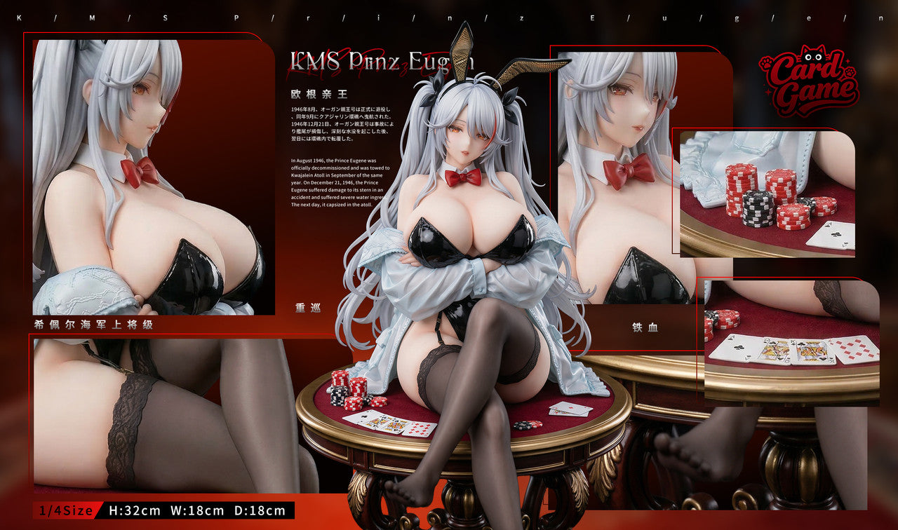 Azur Lane - Bunny Girl Prinz Eugen | 1:6/1:4 Resin Statue | by Card Game Studio