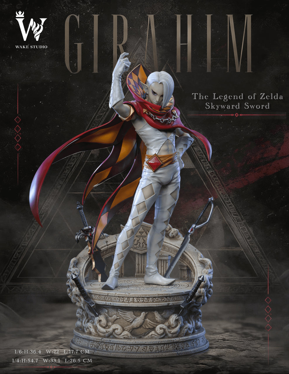 Legend of Zelda - Ghirahim | 1:6/1:4 Resin Statue | by Wake Studio
