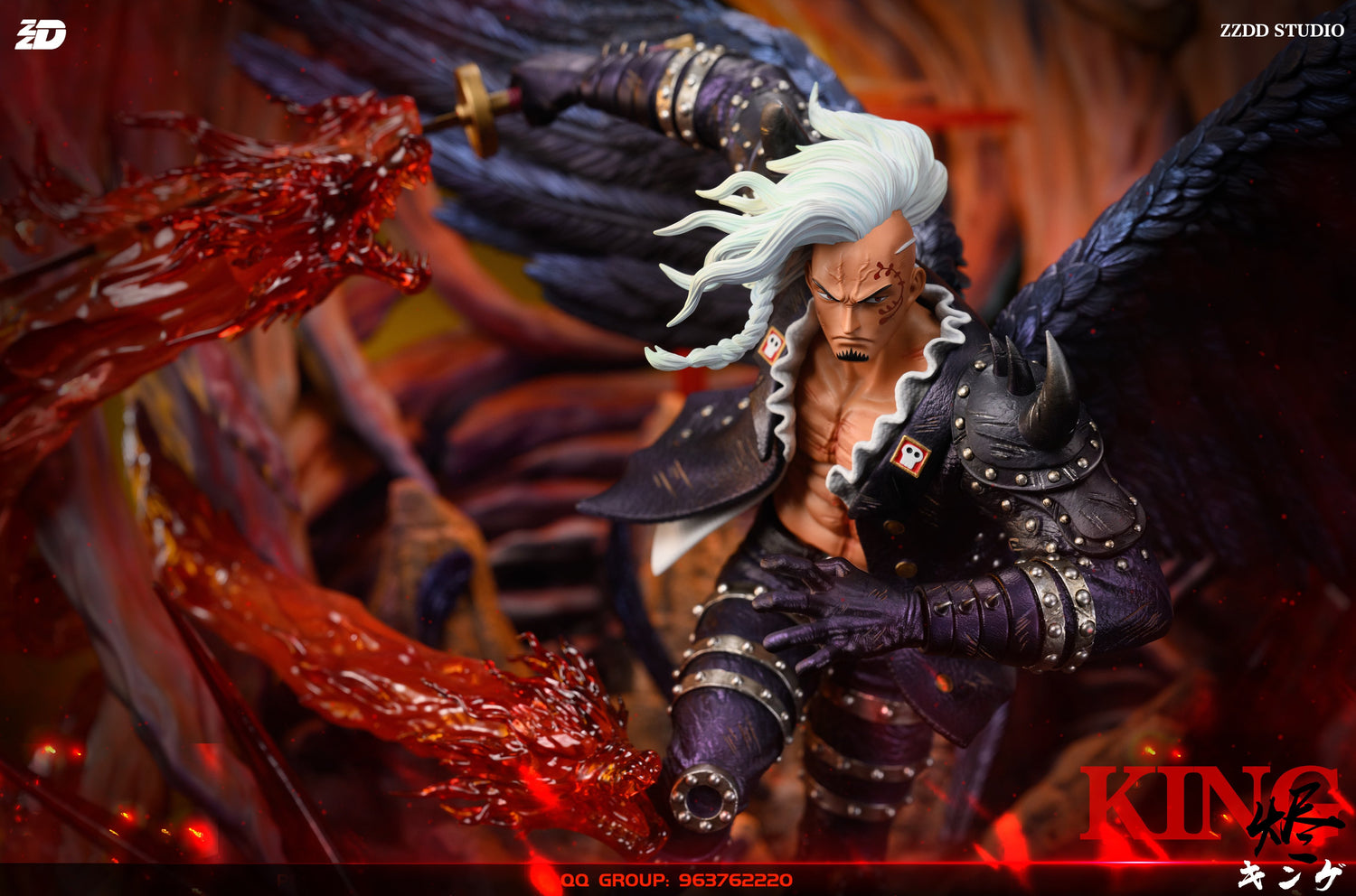 One Piece - King | 1:4 Resin Statue | von ZZDD Studio
