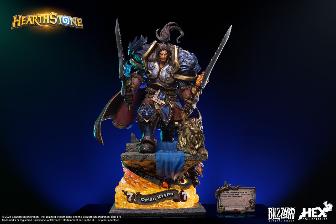 Warcraft-Universums - Varian Wrynn | 1:10/1:6 Resin Statue | by HEX Collectibles × Blizzard Hearthstone®
