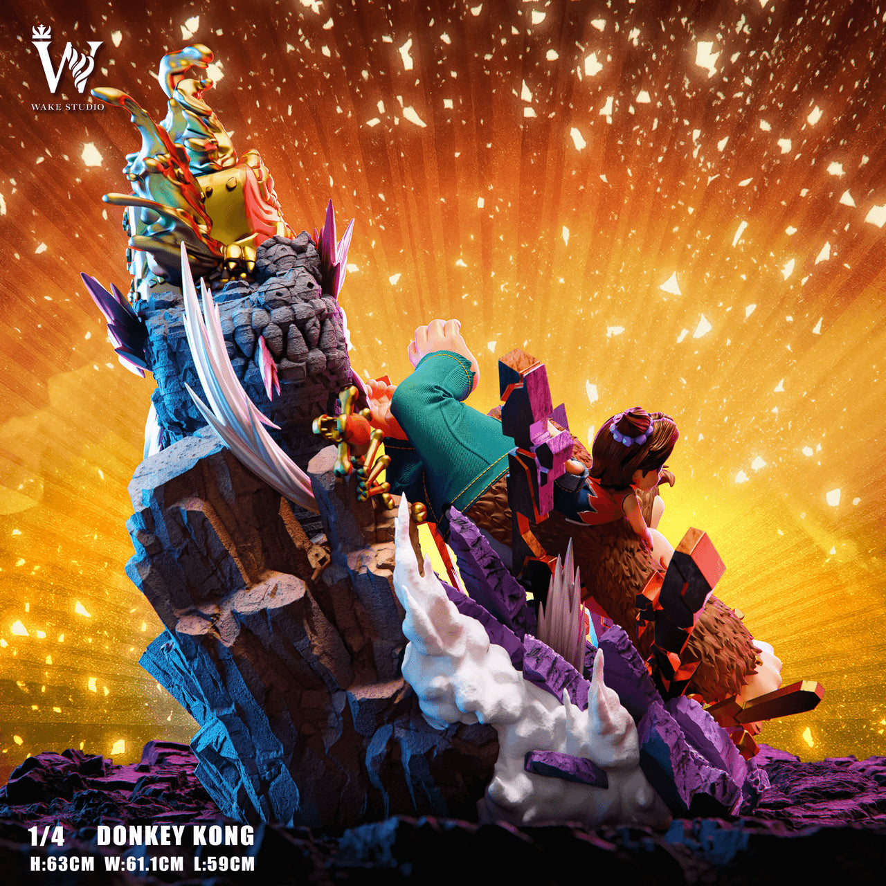 Donkey Kong - Bananza | 1:4 Resin Statue | by Wake Studio