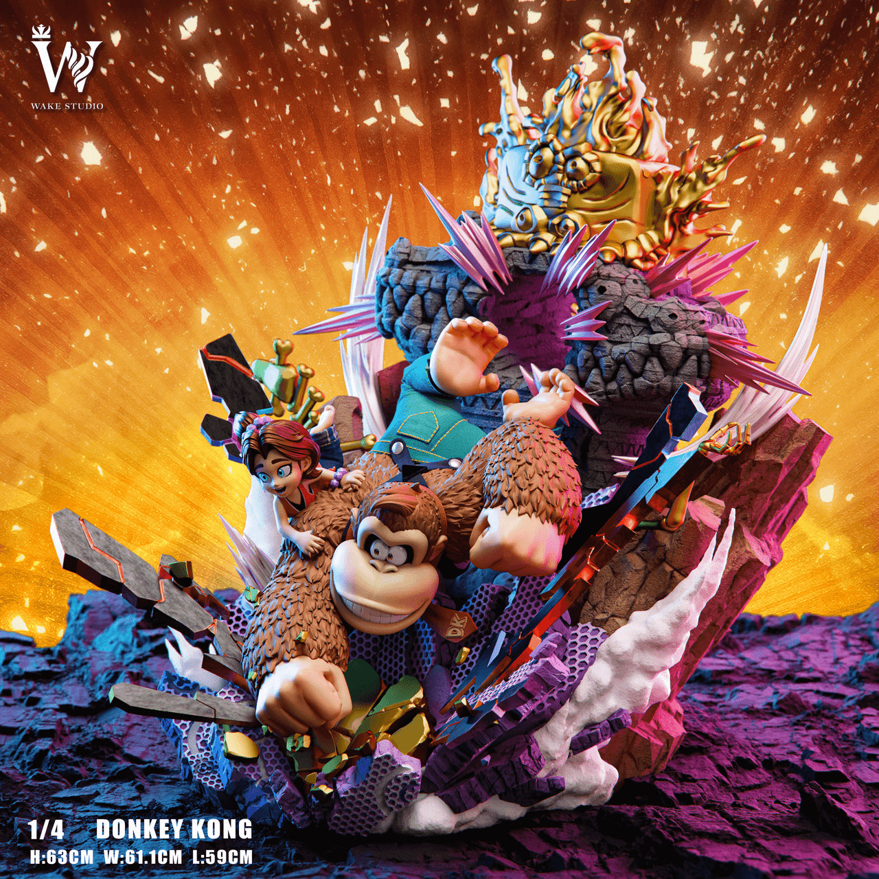 Donkey Kong - Bananza | 1:4 Resin Statue | by Wake Studio