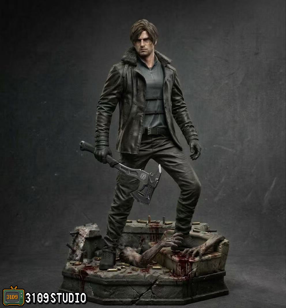 Resident Evil - Leon S Kennedy | 1:4 Resin Staue | by 3109 Studio