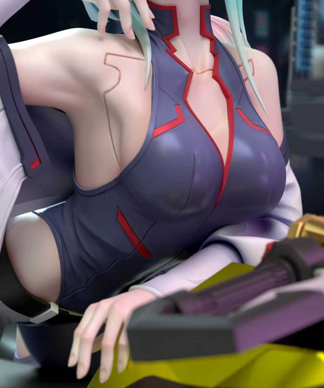 Cyberpunk: Edgerunners - Motorcycle Lucy | 1:6 Resin Statue | by QBYGZ Studio