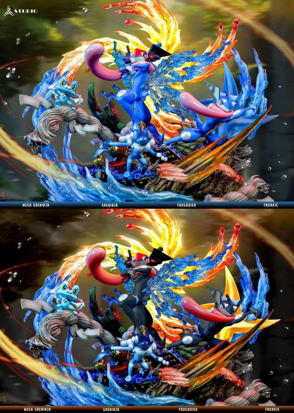 Pokemon - Pokemon Mega Greninja | Resin Statue | by 666 Studio