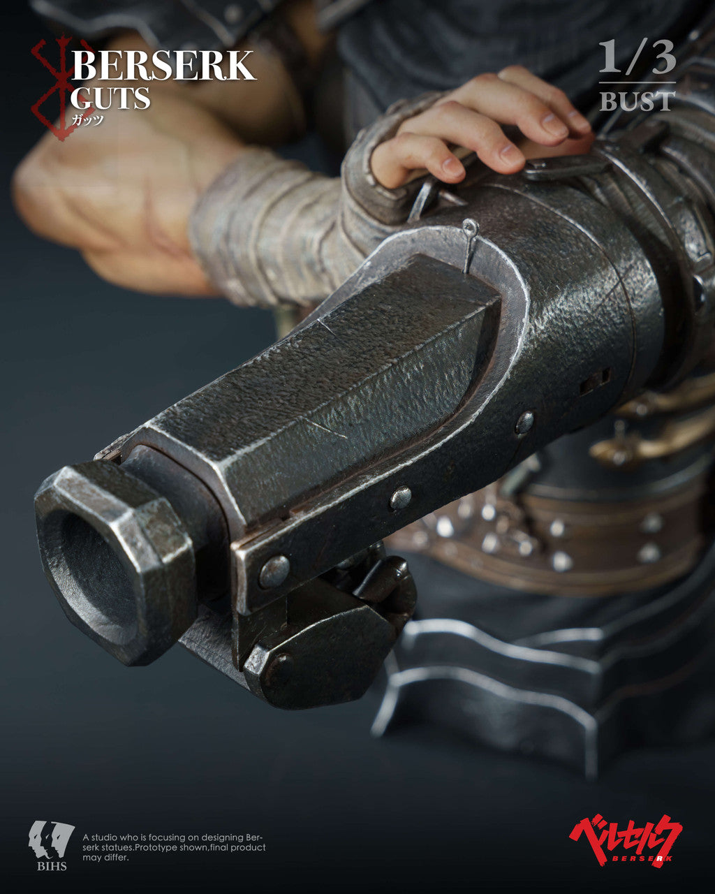 Berserk - Guts The Black Swordsman's Berserk Moment Bust | 1:3 Resin Statue | by BIHS Studio