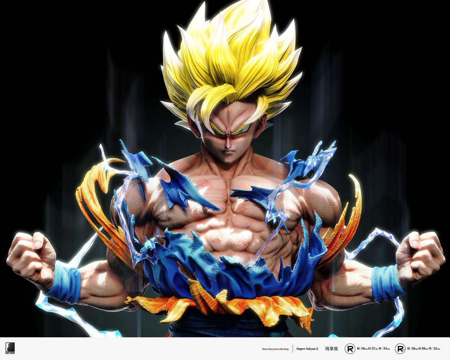 Dragon Ball - Goku Super Saiyan 2 | 1:4 Resin Statue | von Last Sleep Studio