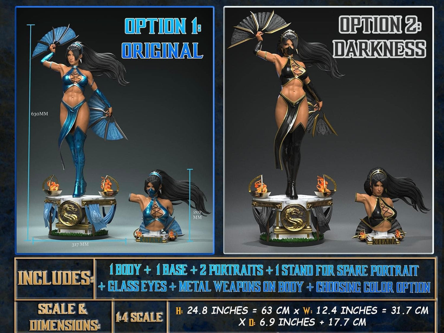 Mortal Kombat - Kitana | 1:4 Resin Statue | by Epic Creations (former Outworld Creations)