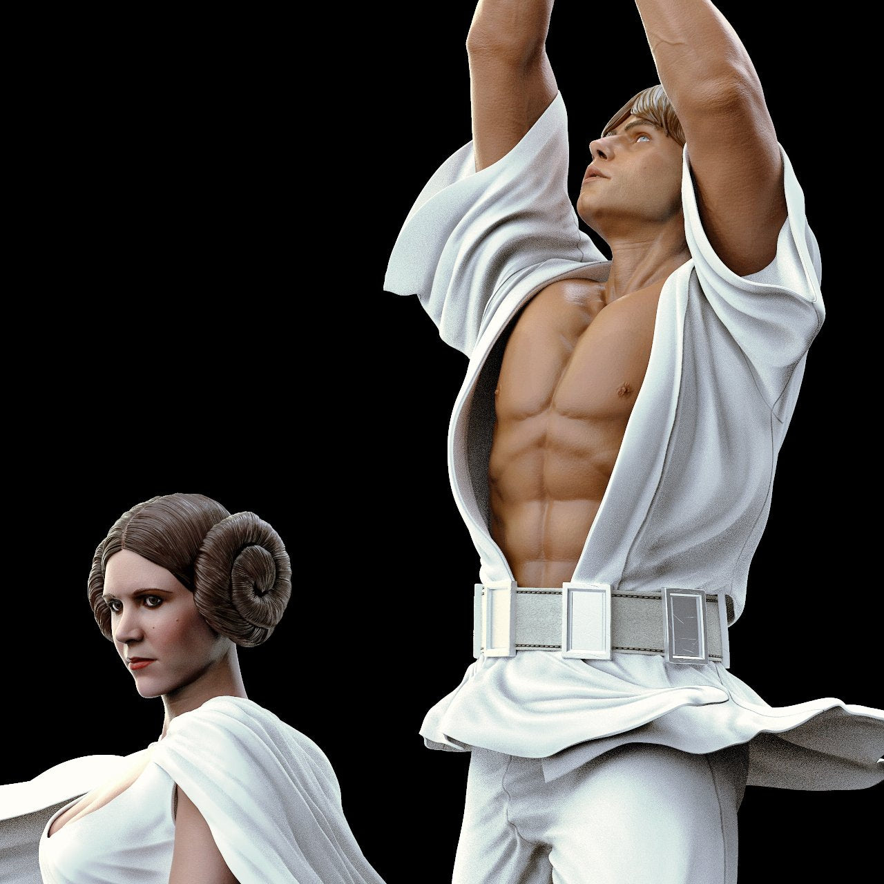 Star Wars - Luke & Leia | 1:4 Resin Statue | von MFA Collectibles