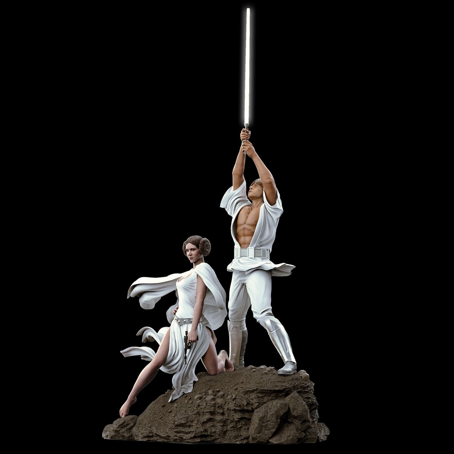 Star Wars - Luke & Leia | 1:4 Resin Statue | von MFA Collectibles