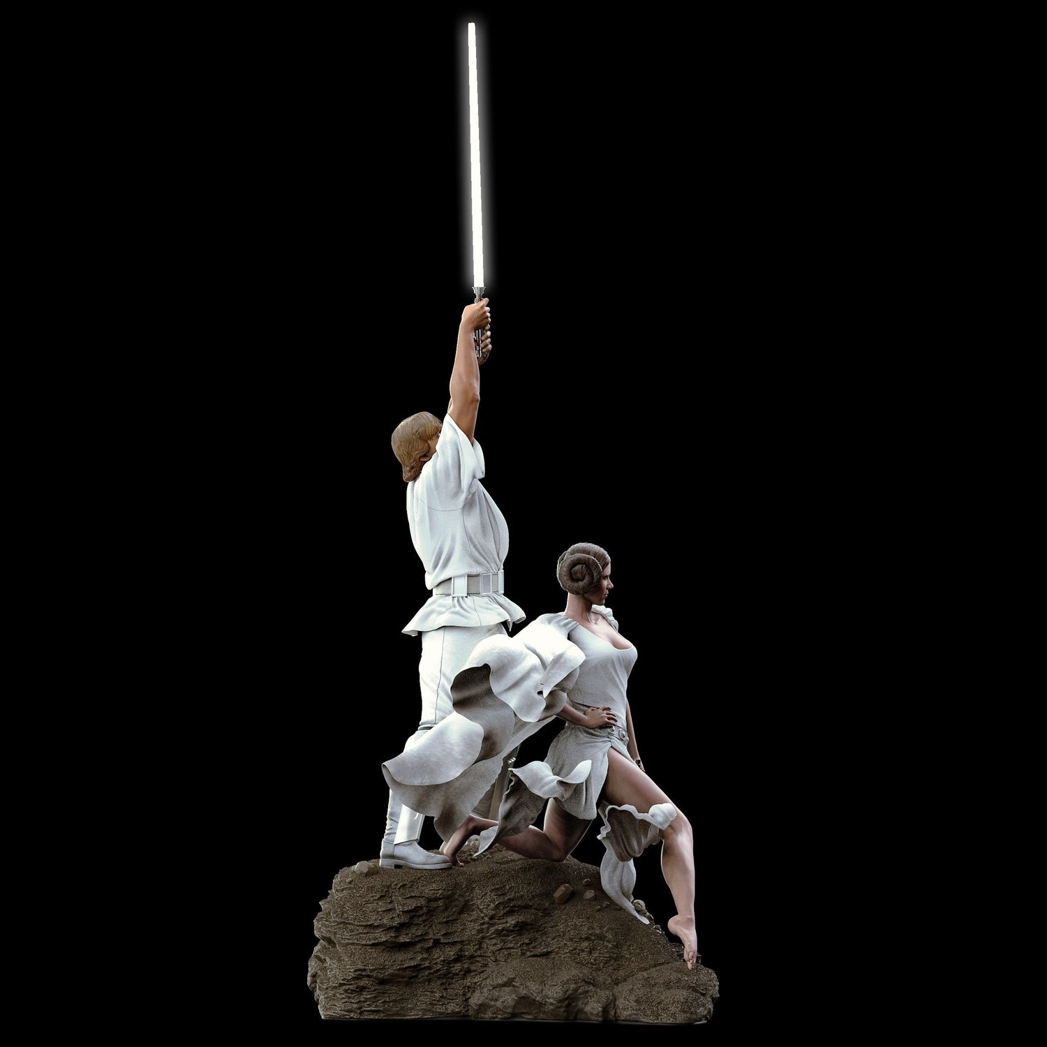 Star Wars - Luke & Leia | 1:4 Resin Statue | von MFA Collectibles