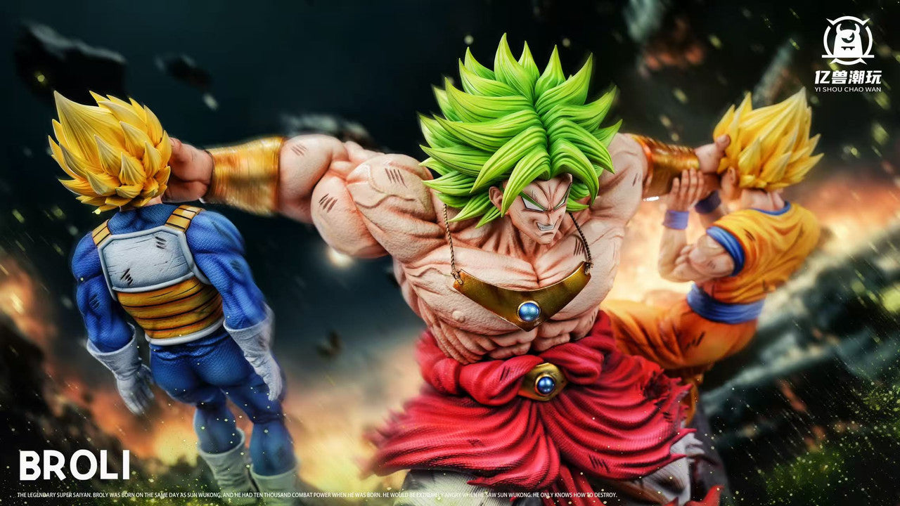 Dragon Ball - Broly VS Goku & Vegeta | Resin Statue | by Yishou Studio