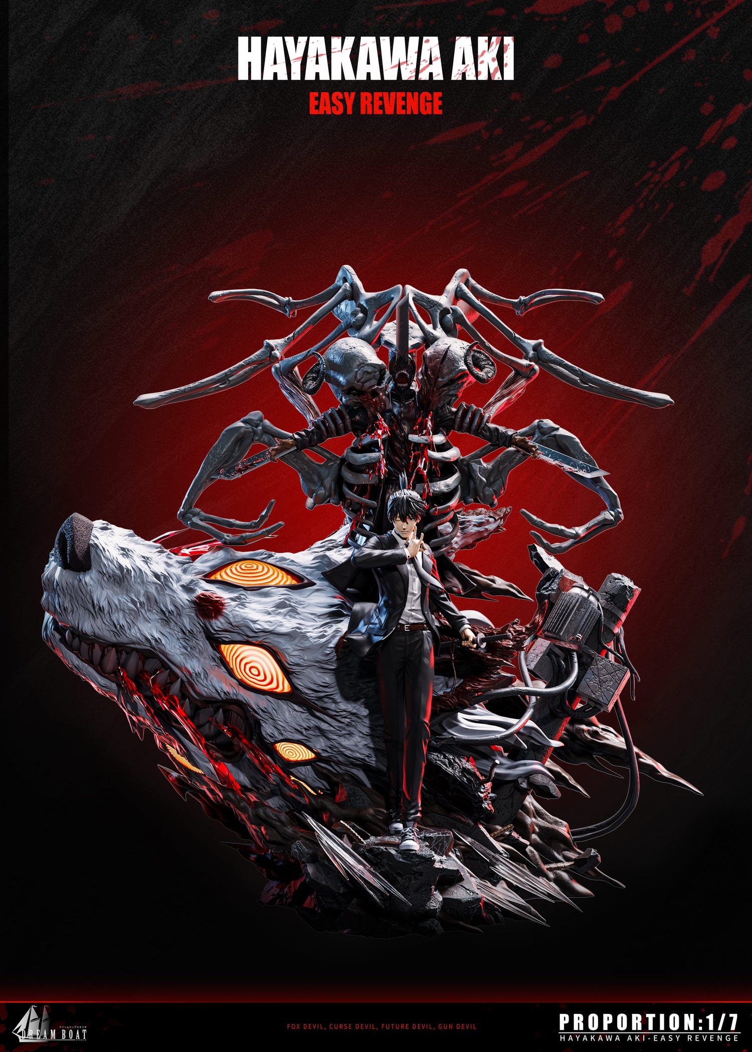 Chainsaw Man - Hayakawa Aki | 1:6 Resin Statue | von Dream Boat Studio