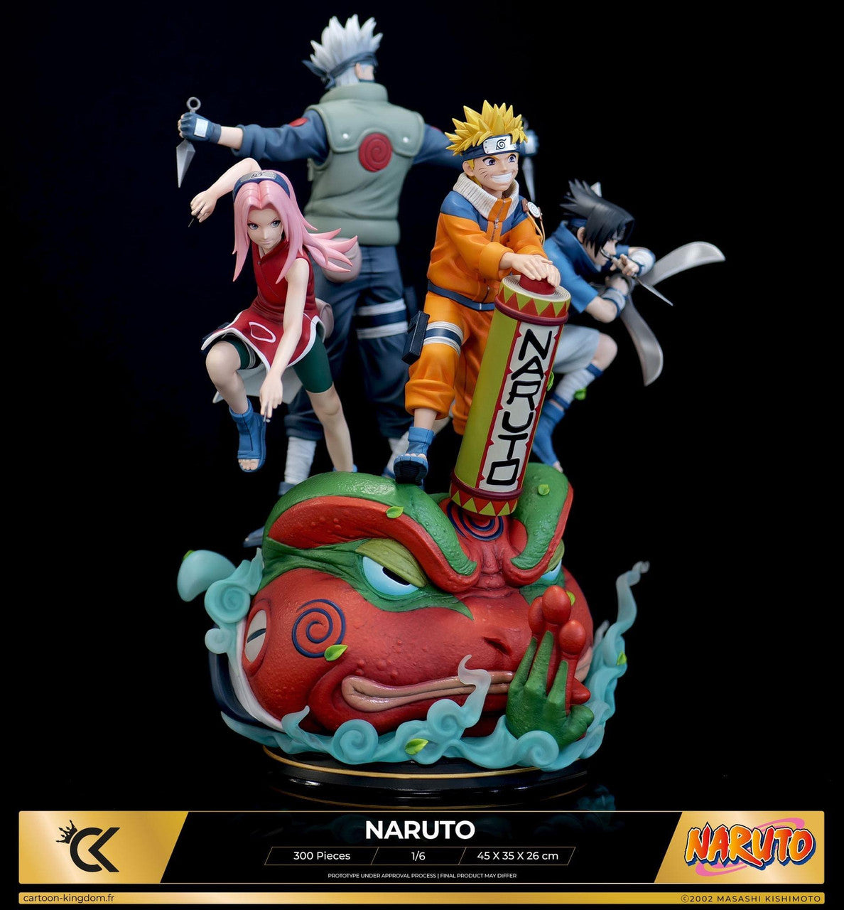 Naruto - Kakashi & Naruto & Sasuke & Sakura | 1:6 Resin Statue | by Cartoon Kingdom Studio