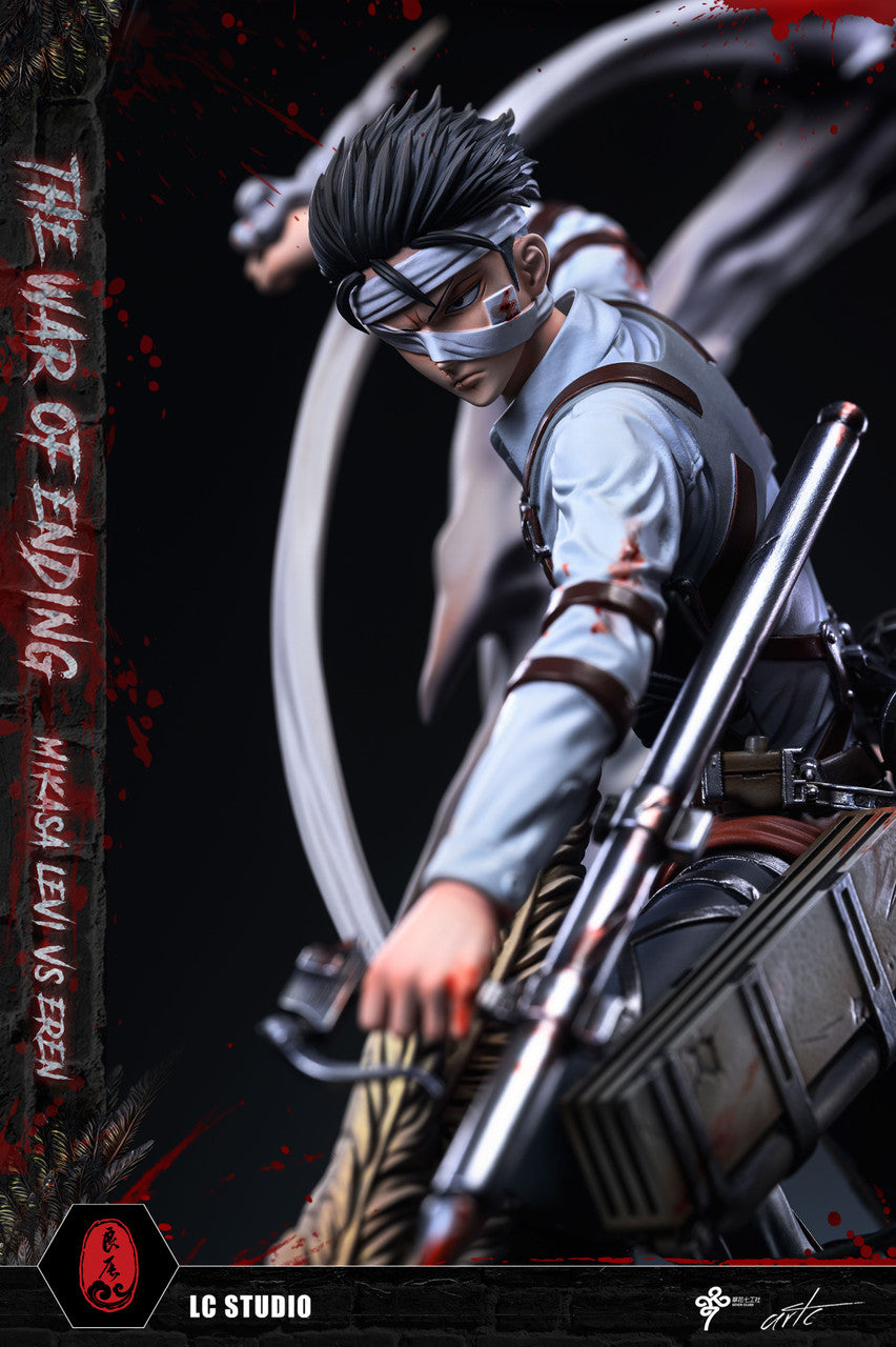 Attack on Titan - Mikasa & Levi vs. Founding Titan | Resin Statue | by LC Studio