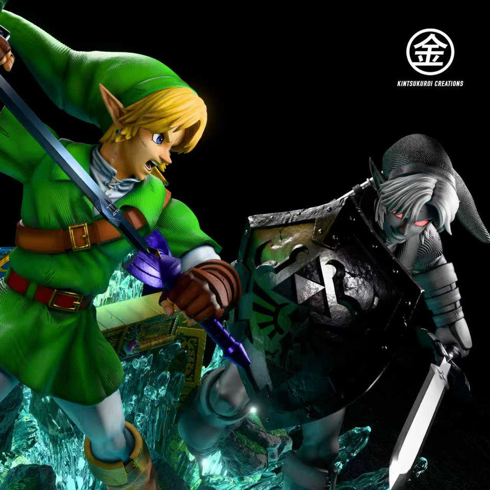 The Legend of Zelda - Link VS Dark Link | 1:6/1:4 Resin Statue | by Kintsukuroi Creations