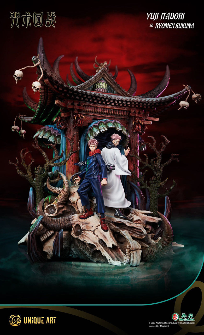 Jujutsju Kaisen - Itadori Yuji & Ryomen Sukuna | 1:6 Resin Statue | by Unique Art Studio