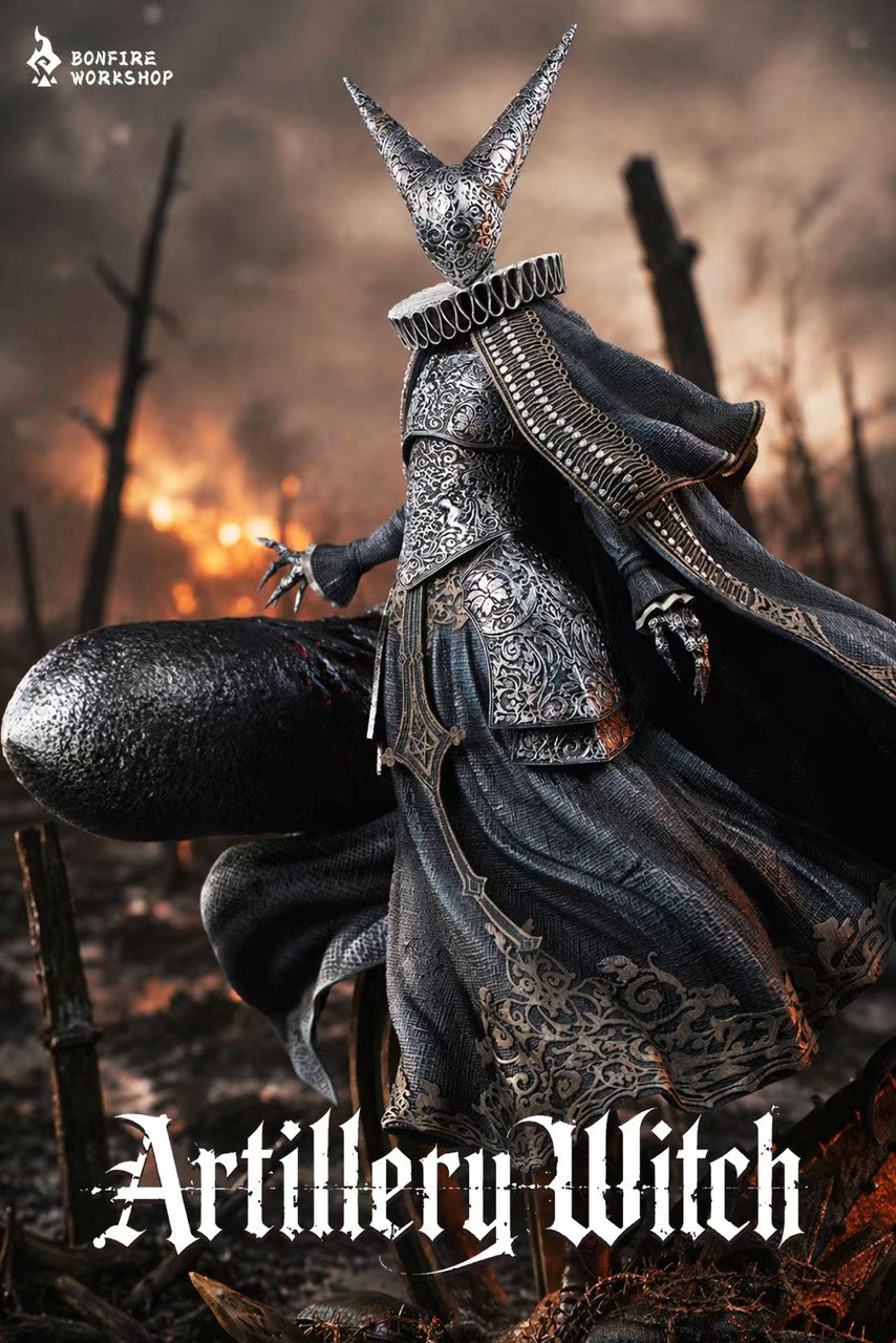 Trench Crusade - Trench Crusade Artillery Witch | Resin Statue | by Bonfire workshop