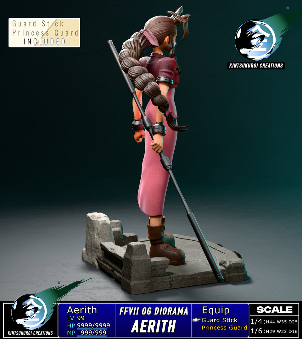 Final Fantasy - FFVII Aerith Og | 1:6/1:4 Resin Statue | by Kintsukuroi Creations