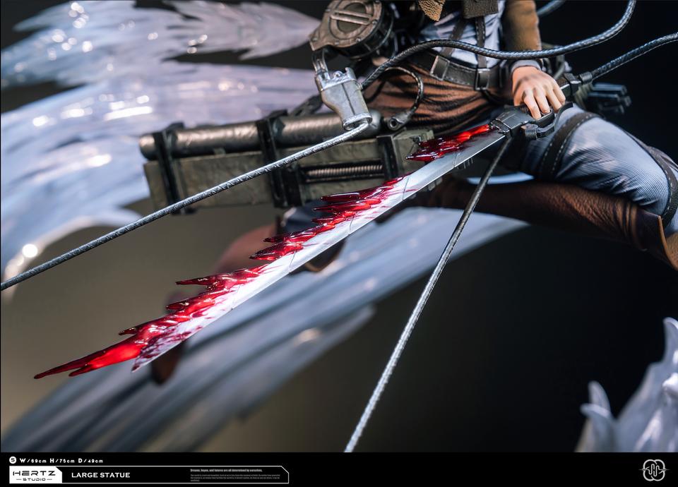 Attack on Titan - Mikasa Ackerman VS Female Titan | Resin Statue | by Hertz Studio