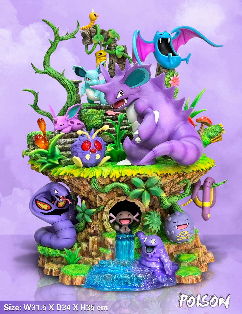 Pokemon - Poison type Group | Resin Statue | by EGG Studio