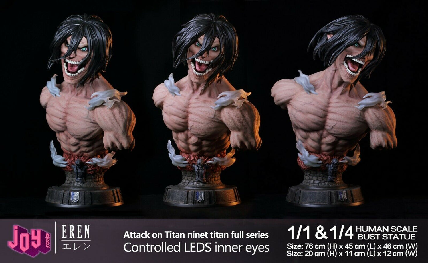 Attack on Titan - Eren Jaeger Titan | 1:1 Resin Bust | von JOY Station
