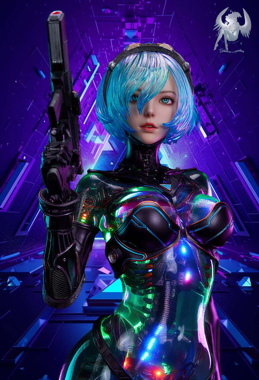 Mechanical Girl Ling | 1:4 Resin Statue | by Polaris Studio