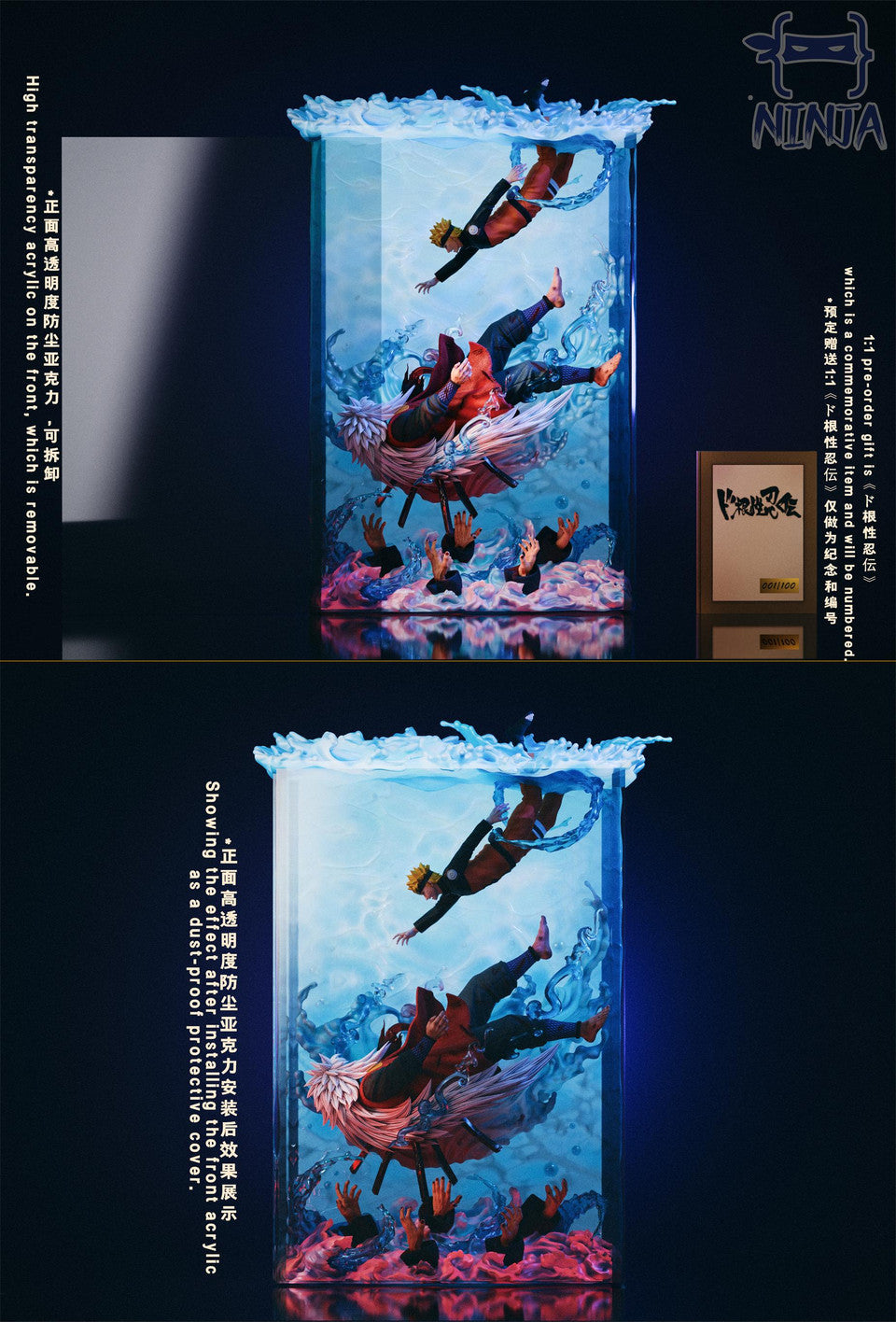 Naruto - Jiraiya & Naruto | 1:6 Resin Statue | by NINJA Studio