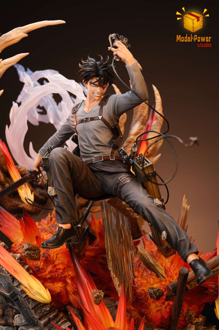 Attack on Titan - Levi Ackerman Urban Warfare | Resin Statue | by Model Power Studio