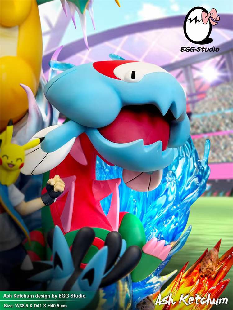 Pokemon - Champion Ash Ketchum | Resin Statue | by EGG Studio