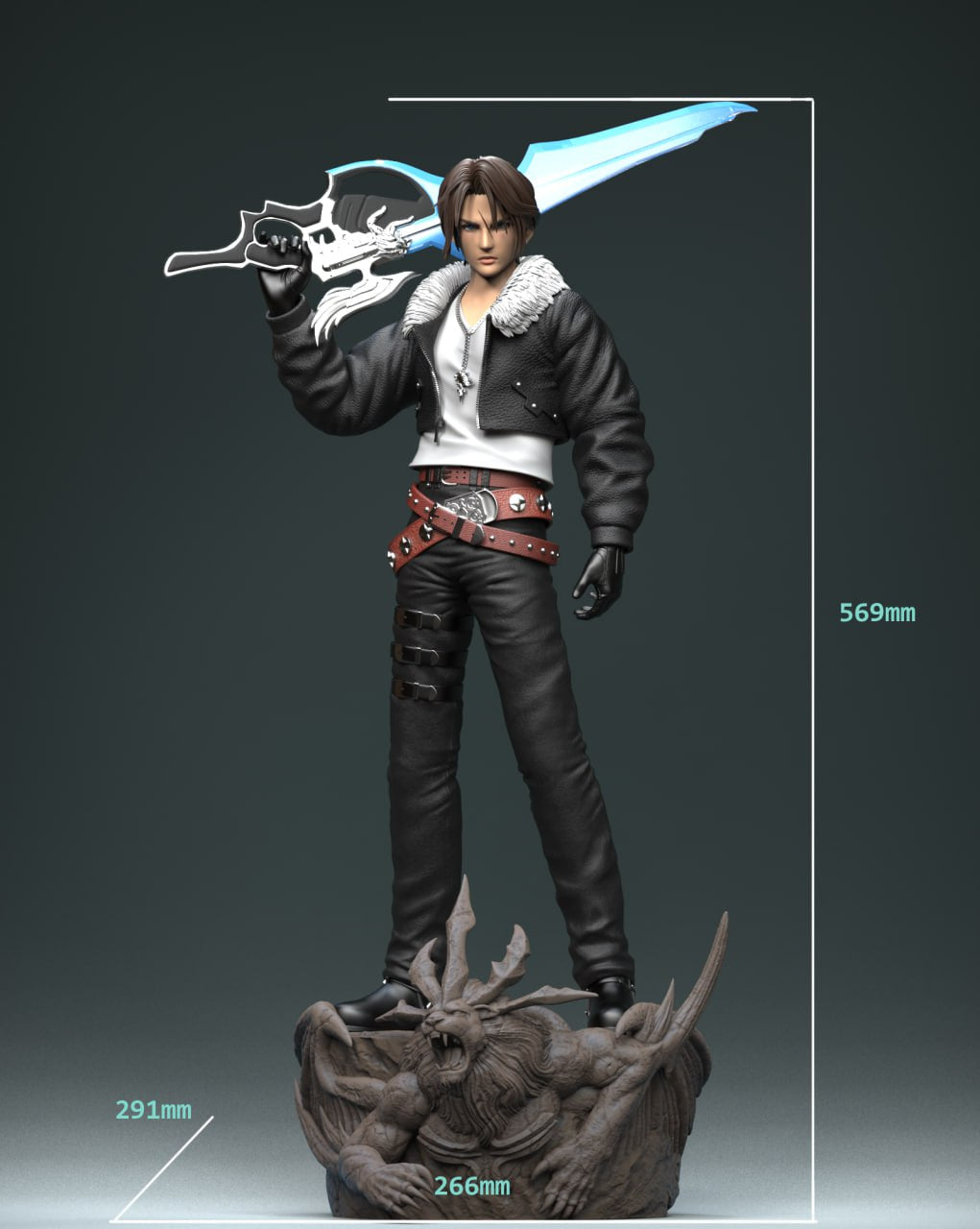 Final Fantasy - Squall | 1:4 Resin Statue | by Solar Studio